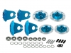 3Racing (#3RAC-AD12/V3/LB) Realistic Brake Disk Set- Ver. 3 - Light Blue