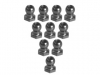 3Racing (#3RAC-BS48H5/BL) 4.8mm Ball Stud L=5 (10 pcs) - Black