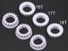 3Racing (#TA05-21A) Center Bulk Pulley Gear 16T, 17T and 18T For TA-05