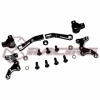 3racing (#SAK-D4819/V2/BK) Aluminum Steering System For D4