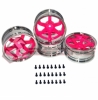 3racing (#WH-34/FR) T37 6-Spoke Rim _8J-11J _Fluorescent RED
