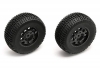 Associated (#9813) Tire/Wheel Rear Black SC10 (2)