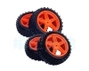 HSP (#06008O) 94107 Wheels 5 Spoke Orange 4 pcs