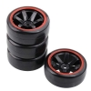 HSP (#701A-6015BK) 94123 Wheels Drift 6 Spokes black 4 pcs