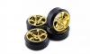 HobbySoul 1/10 Drift 7-Spoke Tire Set(4pcs)