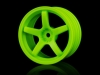 MST (#102017AG) Green 5 Spokes Wheel (+3) (4P)