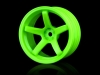 MST (#102019AG) Green 5 Spokes Wheel (+8) (4P)