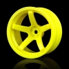MST 102020Y Yellow 5 spokes wheel (+11) (4P)