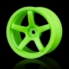 MST (#102018AG) Green 5 Spokes Wheel (+5) (4P)