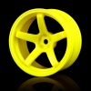 MST (#102019Y) Yellow 5 Spokes Wheel  (+8) (4P)