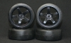 MST (#103017BK) - 4 pcs Black arc Tire w/5 Spoke Wheels Offset 3