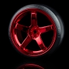 MST (#103017R) Red Arc Tire w/ 5 Spoke Wheels Offset (+3) R (4P)