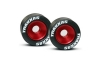 Traxxas (#5186) Mounted Wheelie Bar Tires/Wheels