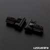 Usukani V2 Front upper arm set/0-5mm Adjustable Caster/2pcs-2.5mm (BLACK)