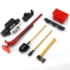 Yeah Racing 1/10 RC Rock Crawler Accessory Tool Set Axes Digging Shovel Oil Tank High Jack Winch Pry Bar YA-0356