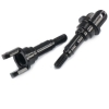 Yeah Racing Steel Hard Front Wheel Axle replacement for Traxxas Slash 4x4 (#TSL-215F2BK)