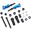 Yeah Racing (#TATT-011BU) Aluminum Front or Rear Camberlink for TATT-S03 Tamiya TT02 RWD Blue