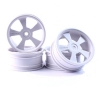 Yeah Racing (#WLS-0001WT) Delrin Spinning Dish Wheel (4pcs) White for 1:10 touring cars (WLS-0001WT)
