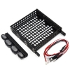 Yeah Racing (#YA-0381) 1/10 RC Rock Crawler Accessories Aluminum Luggage Tray w/ 4 White Light
