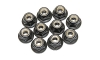 Flanged Lock Nut (Black), M4